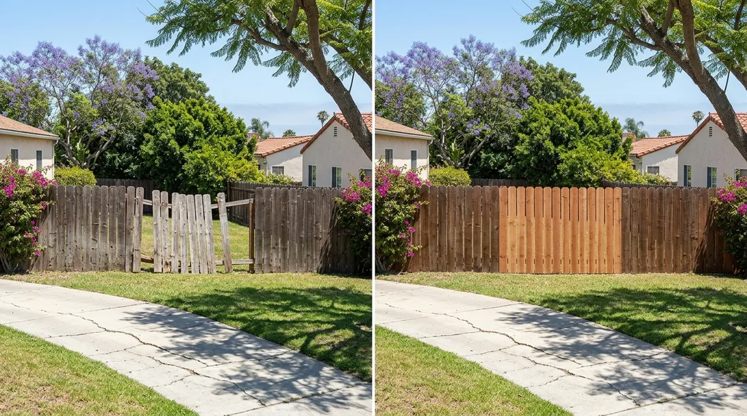 Result fence in Long Beach - Long Beach Fence