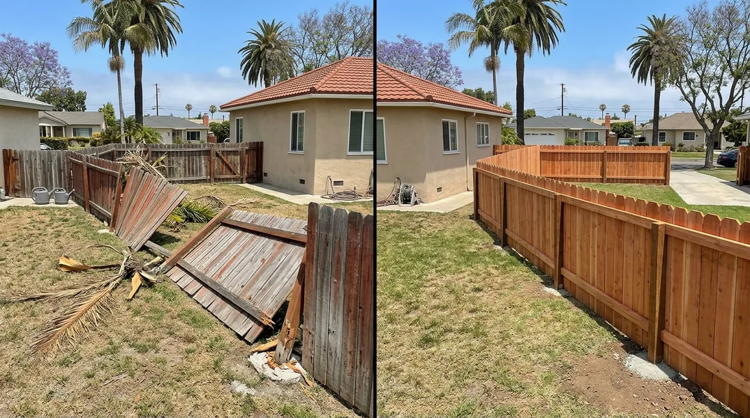Result fence in Long Beach - Long Beach Fence