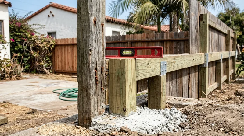 Fence Post Repair & Replacement Long Beach